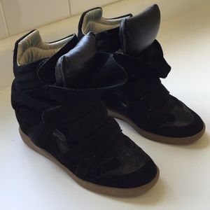 Isabel Marant high top sneakers.
